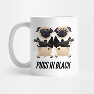 Pugs in Black Mug